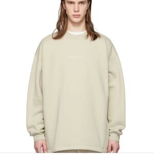 Fear Of God Essentials Relaxed Crewneck Sweatshirt Wheat Color Size XXL NWT